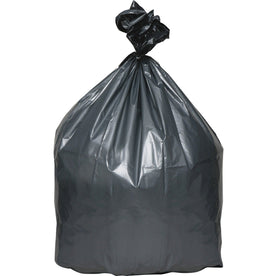 Berry Platinum Plus 45 gal Liners: Heavy-Duty Large Size 46’’x39’’ 1.70 mil - Black/Silver - Resin - 50/Carton - Trash