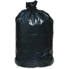 Berry Reclaim Heavy-Duty Recycled Can Liners - 56 gal - 48’’x43’’ - Black - 100/Carton - Trash Bags &