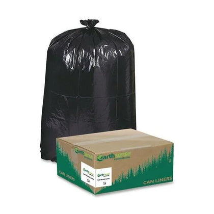 Berry Reclaim Medium 33 gal Can Liners - 39’’x33’’ 1.25 mil - Recycled Plastic - 100/Carton - Trash Bags &
