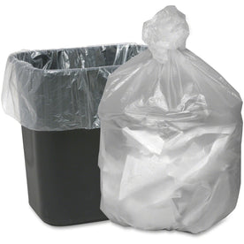 Berry Small 10 gal Waste Can Liners - 24x24 - 0.20 mil - Natural - 1000/Carton - Trash Bags &