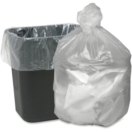Berry Small 10 gal Waste Can Liners - 24x24 - 0.20 mil - Natural - 1000/Carton - Trash Bags &