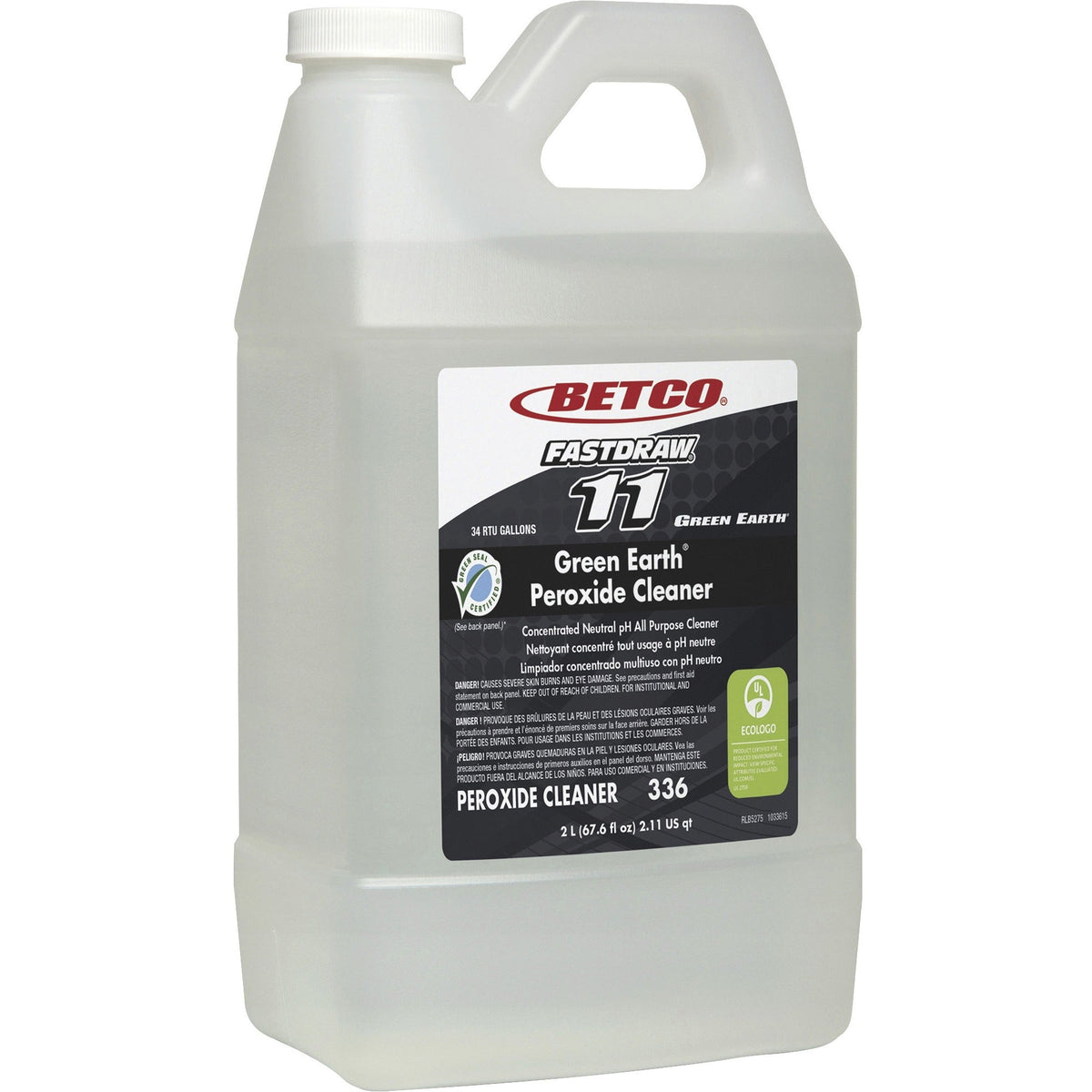 Betco Green Earth FastDraw 11 Peroxide Cleaner - 2000