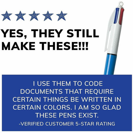 BIC 4-Color Retractable Ball Pen - Alternate-Image4