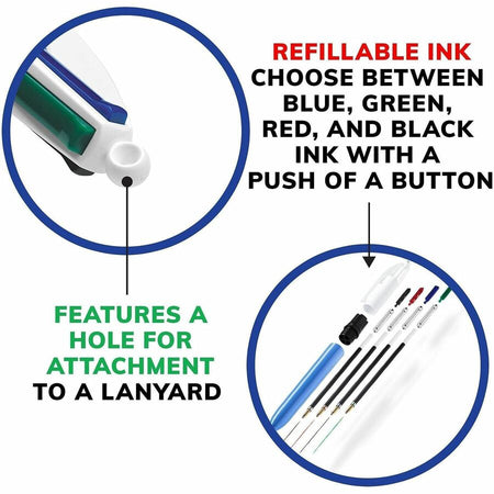 BIC 4-Color Retractable Ball Pen - Alternate-Image3