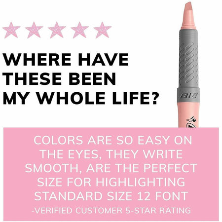 BIC Brite Liner Grip Highlighters, Assorted - Alternate-Image1