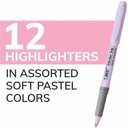 BIC Brite Liner Grip Highlighters, Assorted - Alternate-Image2