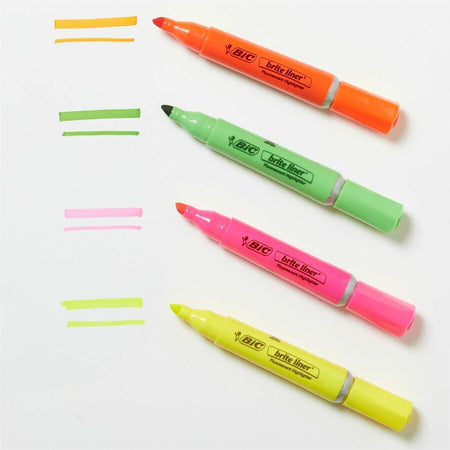 BIC Brite Liner Grip XL Highlighters, Assorted - Alternate-Image1