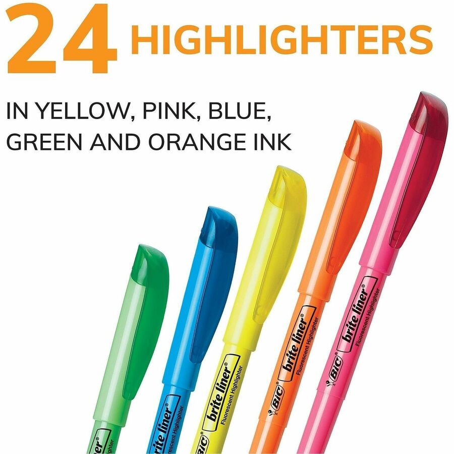 BIC Brite Liner Highlighter, Assorted - Alternate-Image4