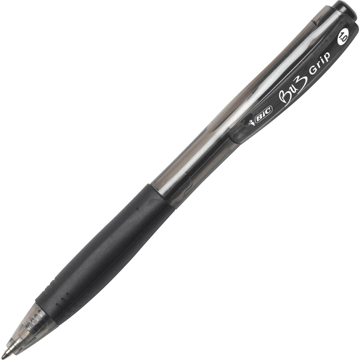 BIC BU3 Retractable Ballpoint Pen: 1mm Medium Point Black Ink - 36/Box - Pens