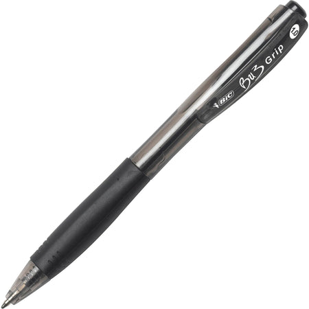 BIC BU3 Retractable Ballpoint Pen: 1mm Medium Point Black Ink - 36/Box - Pens