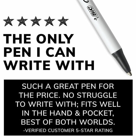 BIC Clic Stic Fashion Retractable Ball Point Pen, Black - Alternate-Image8