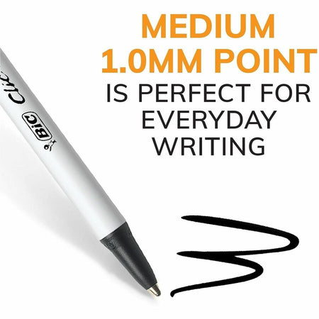 BIC Clic Stic Fashion Retractable Ball Point Pen, Black - Alternate-Image7