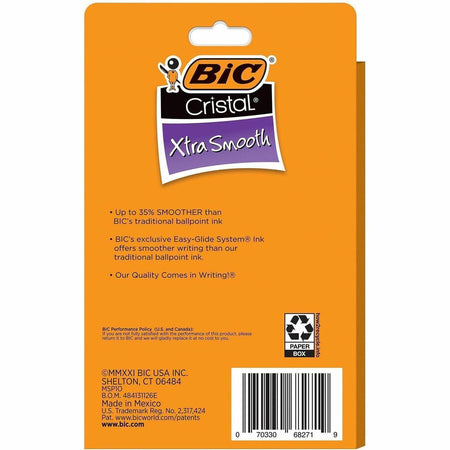 BIC Cristal Ballpoint Stick Pens - Rear