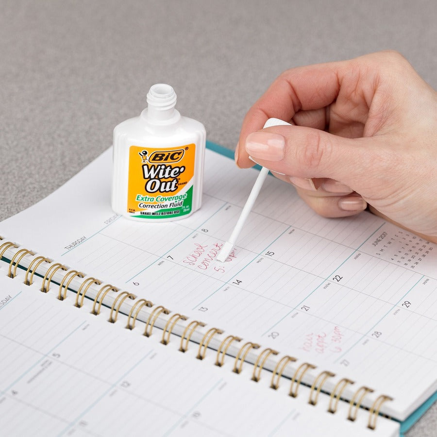 BIC Extra Coverage Correction Fluid, White - Alternate-Image2