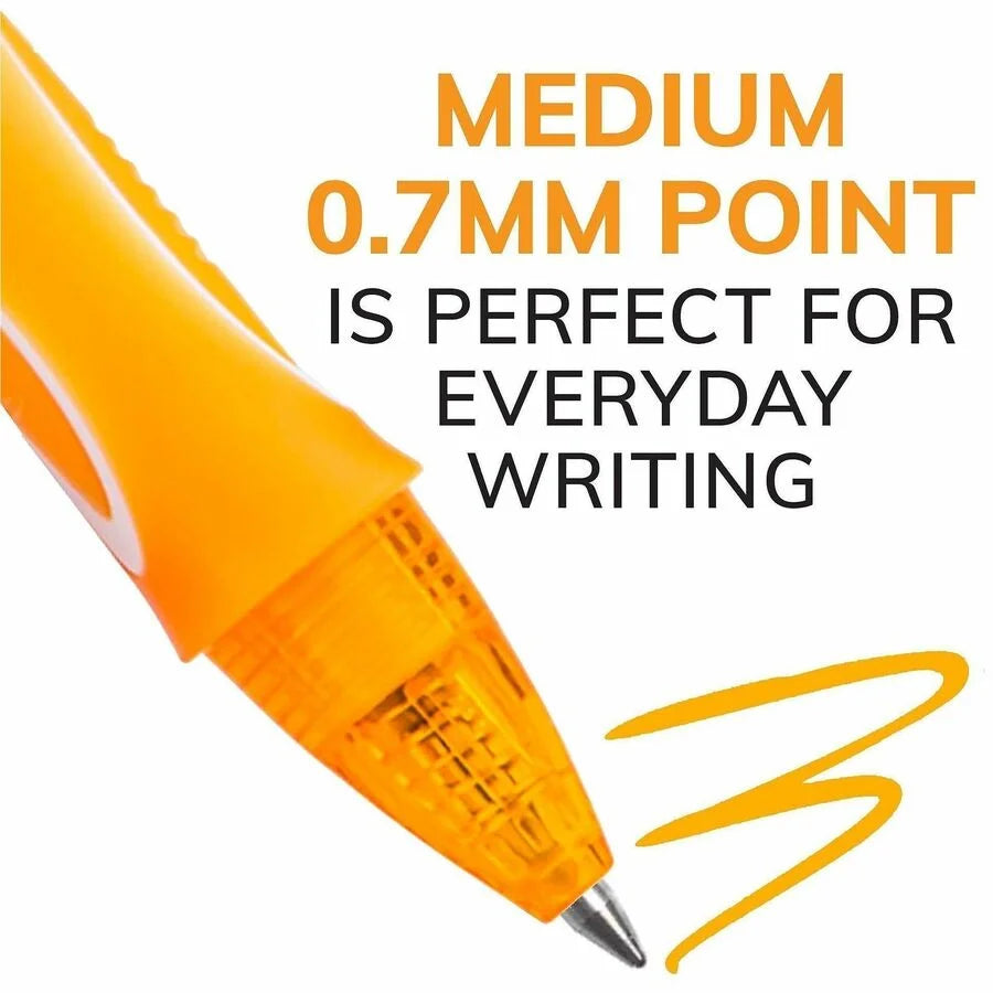 BIC Gel-ocity Gel Pen: 0.7mm Medium Point Retractable Assorted Ink - Pens