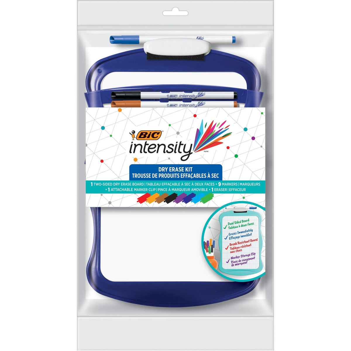 BIC Intensity Dry Erase Kit: Assorted Colors - 12 Pack - Board & Easel Accessories