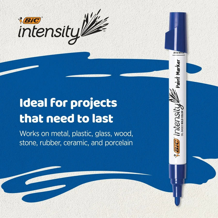 BIC Intensity Paint Marker: Assorted Oil-Based Ink 7-Pack - Markers & Dry-Erase