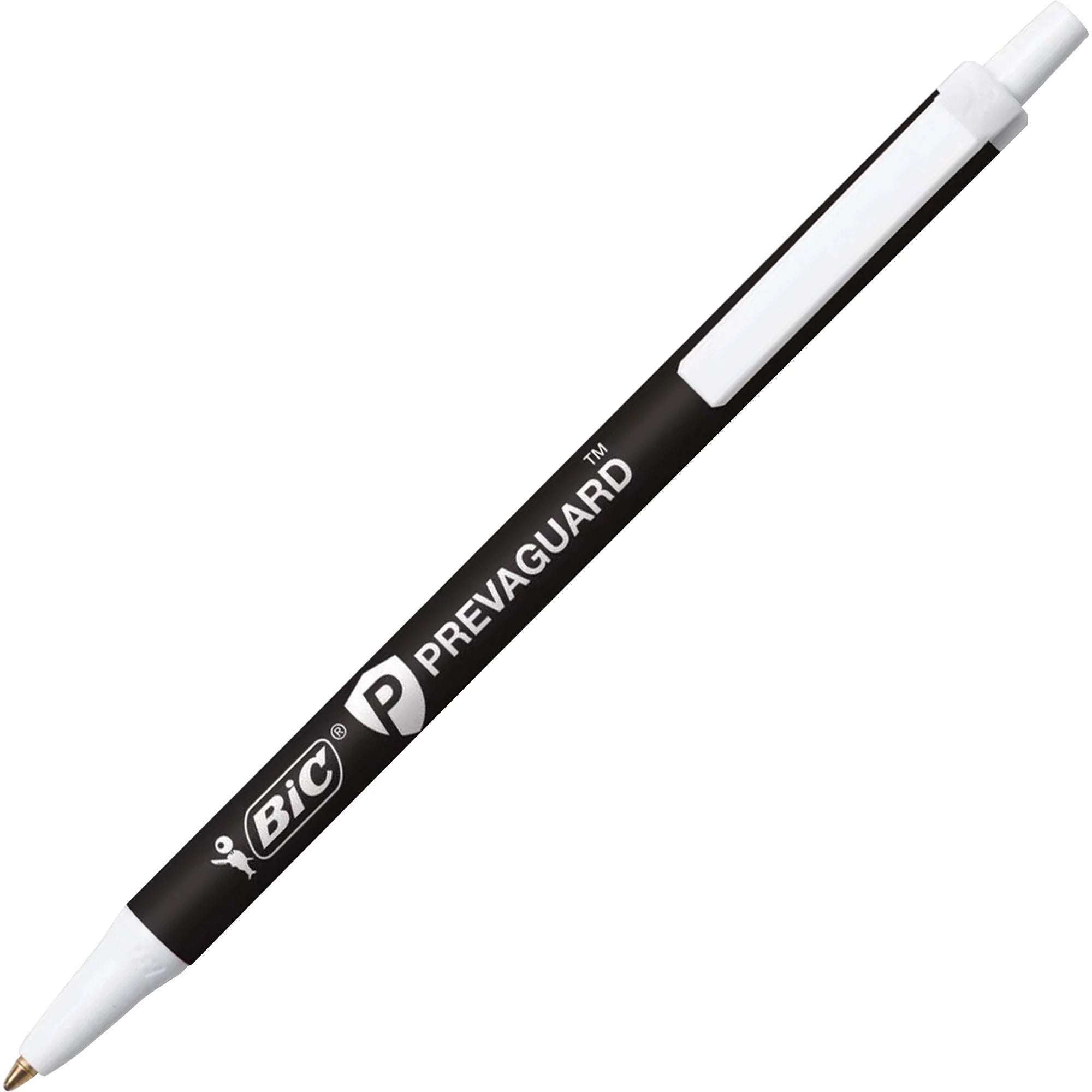 BIC PrevaGuard Clic Stic: Antimicrobial Ballpoint Pen Black Ink - Pens