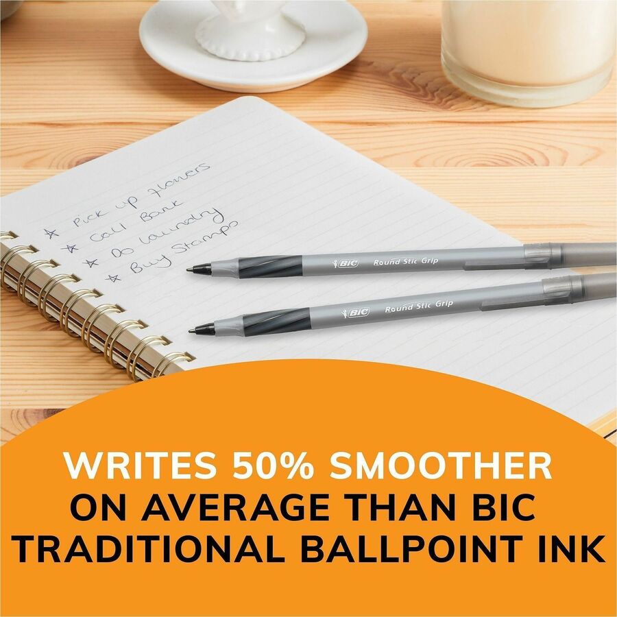 BIC Round Stic Grip Ballpoint Pen - Alternate-Image6
