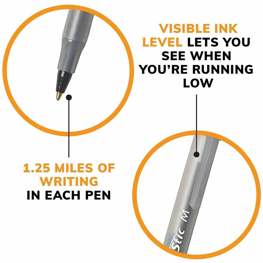 BIC Round Stic Xtra Life Ball Point Pen, Assorted - Alternate-Image5