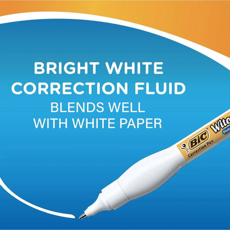 BIC Shake ’n Squeeze Correction Pen: White Tip Applicator - Supplies