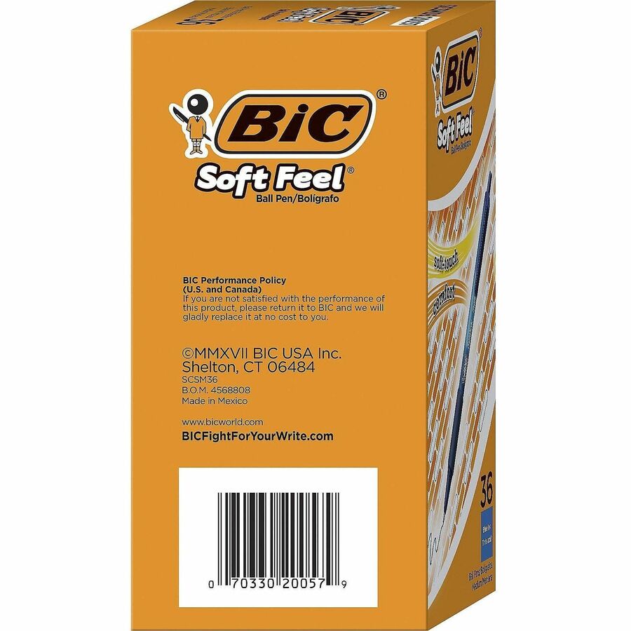 BIC SoftFeel Retractable Ball Pens - Rear