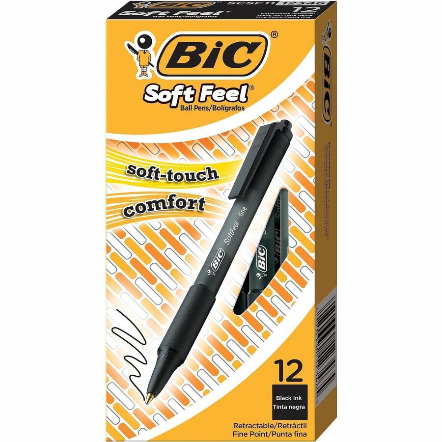 BIC SoftFeel Retractable Ball Pens - Rear