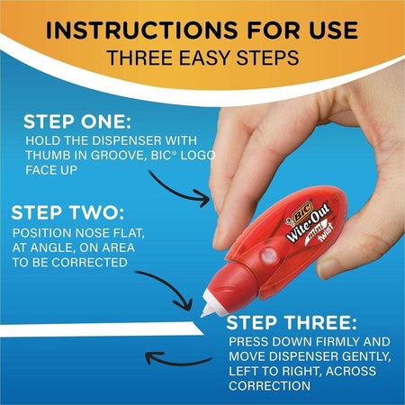 BIC Wite-Out Mini Correction Tape - Alternate-Image1
