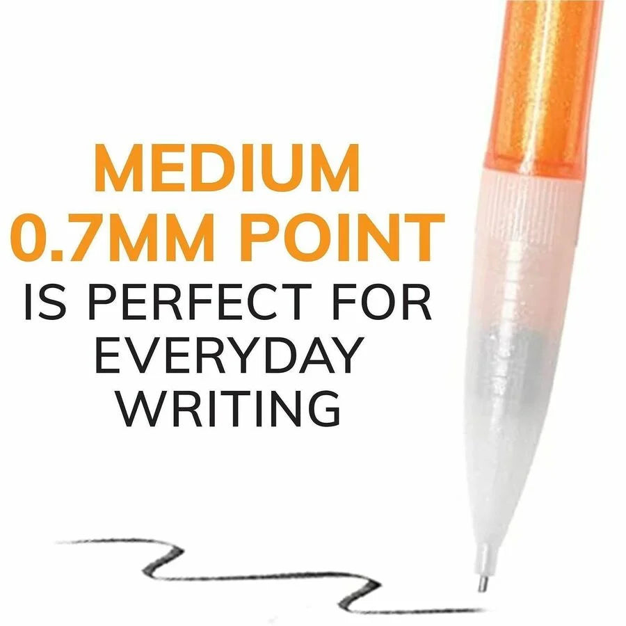 BIC Xtra Sparkle Mechanical Pencils - 0.7mm Black Lead - Refillable - Assorted Colors - 24 Pack