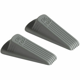 Big Foot Doorstop: Heavy Duty Vulcanized Rubber Gray 1.3’’ x 2.3’’ 2-Pack - Door Accessories