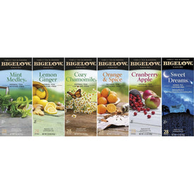 Bigelow Assorted Herbal Tea Bags - 28/Box 6/Carton
