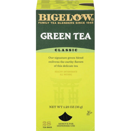 Bigelow Classic Green Tea Bags - Refreshing - 8 oz Per Bag - 28