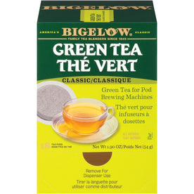 Bigelow Classic Green Tea Pods - GMO-Free Kosher - 1.9 oz - 18/Box