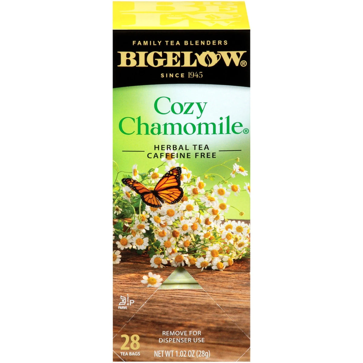 Bigelow Cozy Chamomile Herbal Tea: Soothing Tea Bags - 28/Box