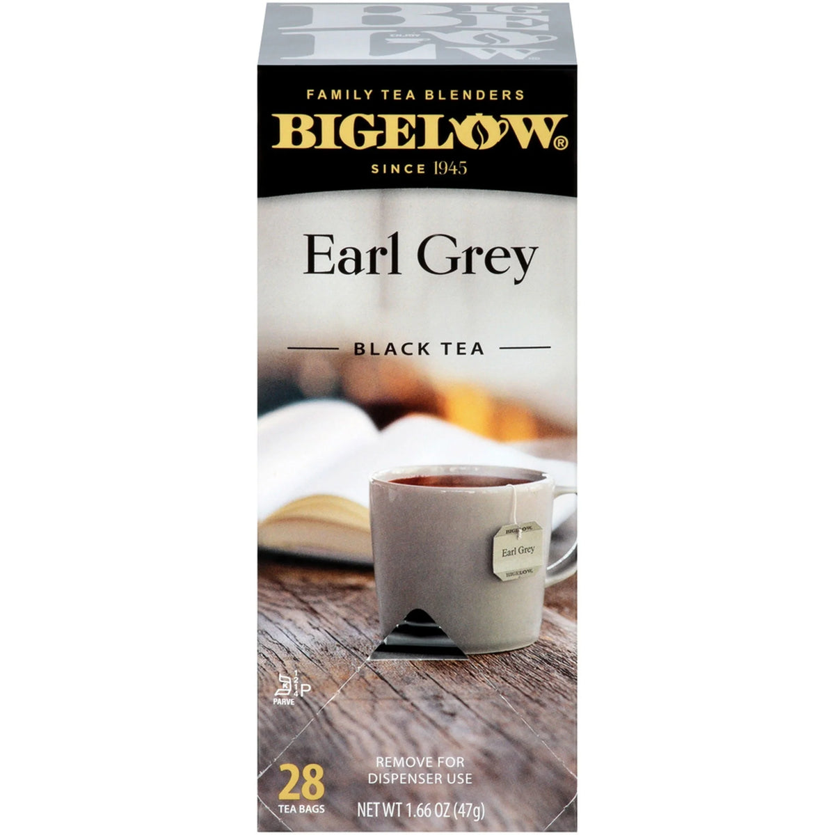 Bigelow Earl Grey Black Tea Bags - 28 Count Box - Premium Blend