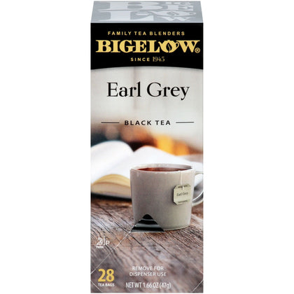 Bigelow Earl Grey Black Tea Bags - 28 Count Box - Premium Blend