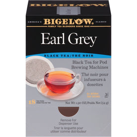 Bigelow Earl Grey Black Tea: GMO-Free Kosher Tea Bags 1.9 oz - 18/Box