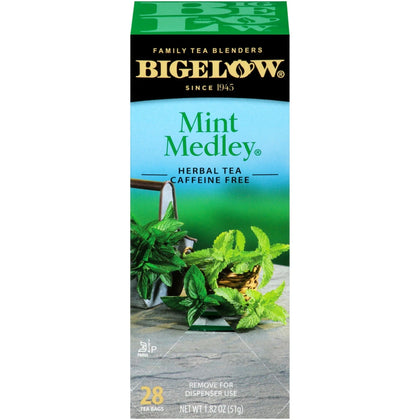 Bigelow Mint Medley Herbal Tea Bags - Refreshing - 28