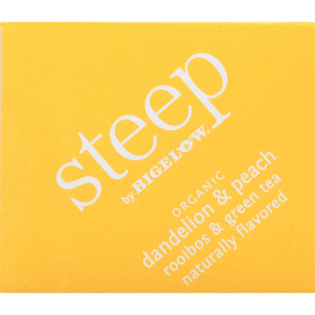 Steep by Bigelow® Organic Dandelion & Peach Rooibos Green Tea Herbal Bag - 1.2 oz