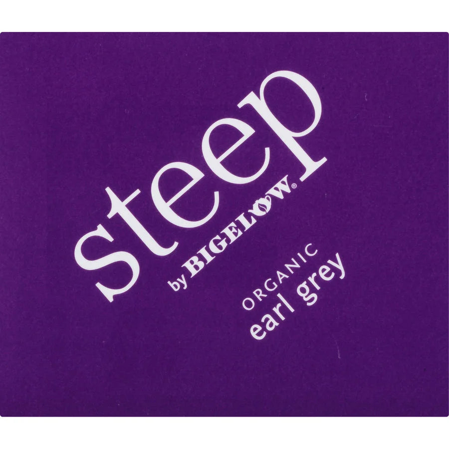 Steep by Bigelow® Organic Earl Grey Black Tea Bag - 1.3 oz - 20 Teabag - GMO Free - Kosher - Box