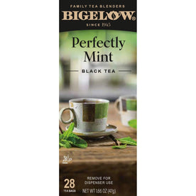 Bigelow® Perfectly Mint Herbal Tea Bag - Refreshing - 8 oz - 28 Bags