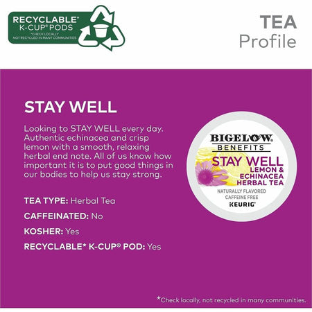 Bigelow® Tea Herbal K-Cup - 22 - Pack