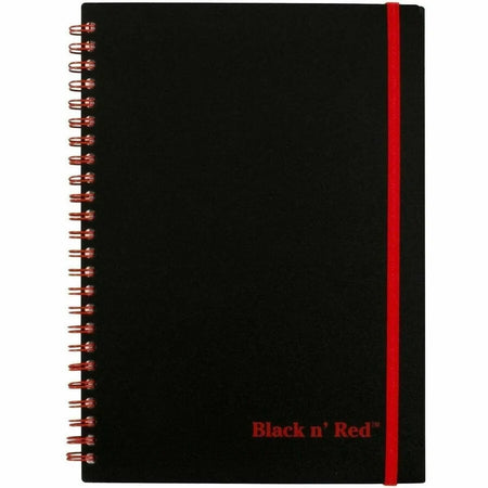 Black n’ Red Business Notebook: A5 Wire Bound 70 Sheets - Notebooks