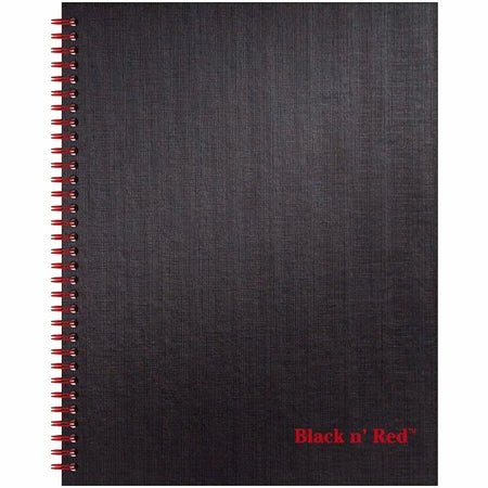 Black n’ Red Business Notebook: Professional 70-Sheet Spiral-Bound Journal - Notebooks