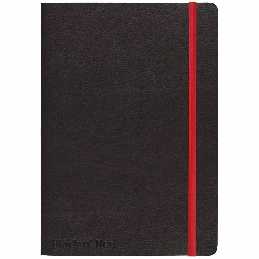 Black n’ Red Soft Cover Business Notebook 6’’ x 8’’ Sheet Size 1 Each Sewn Ruled Front Ruling High White Paper
