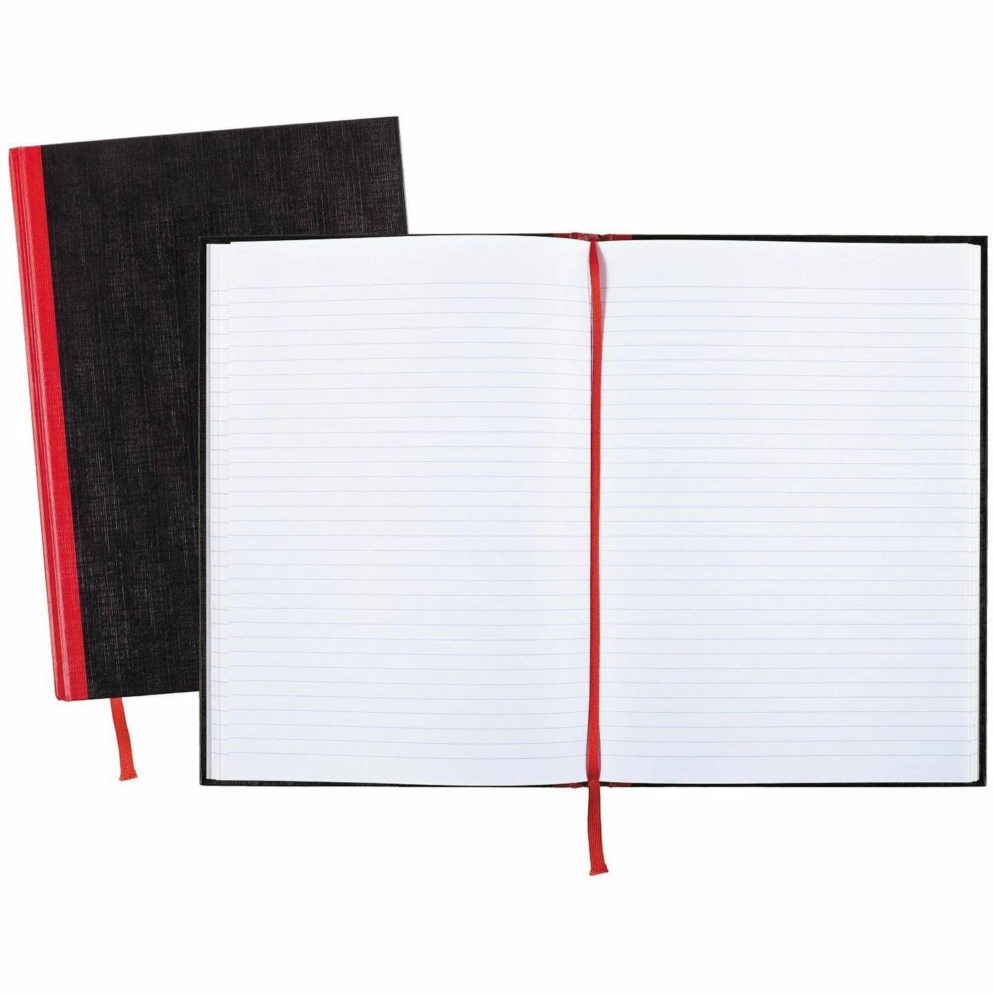 Black n’ Red Casebound Ruled Notebook: A4 96 Sheets Sewn - Notebooks