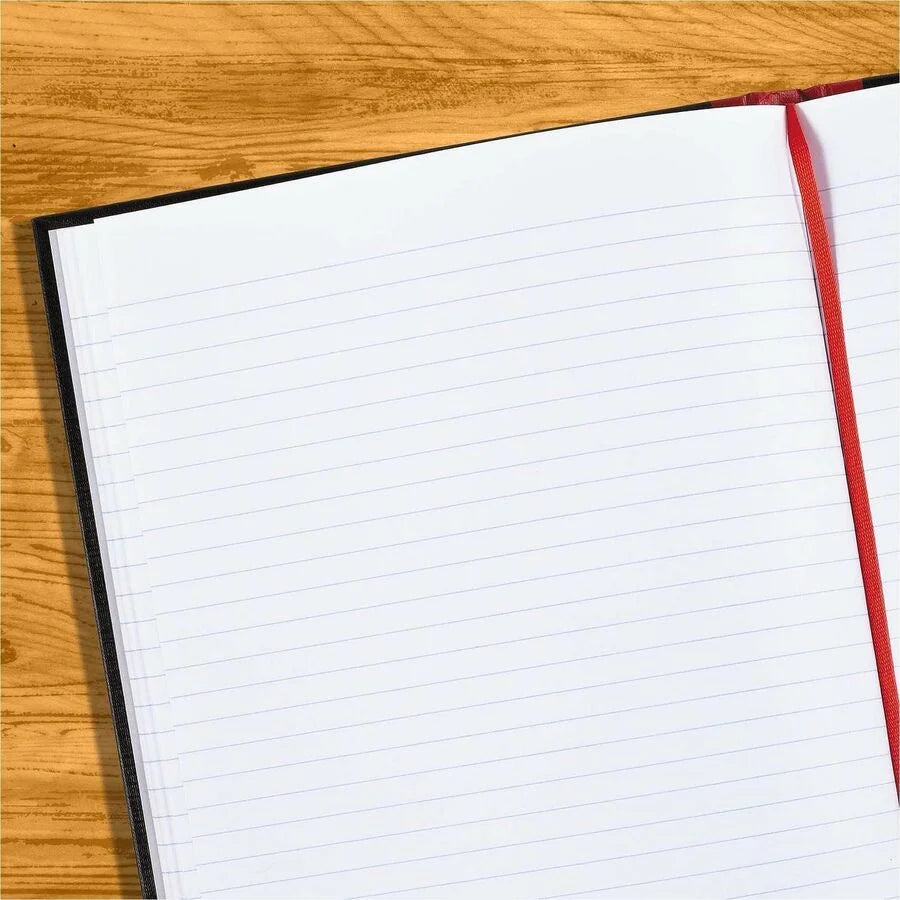 Black n’ Red Casebound Ruled Notebook: A4 96 Sheets Sewn - Notebooks