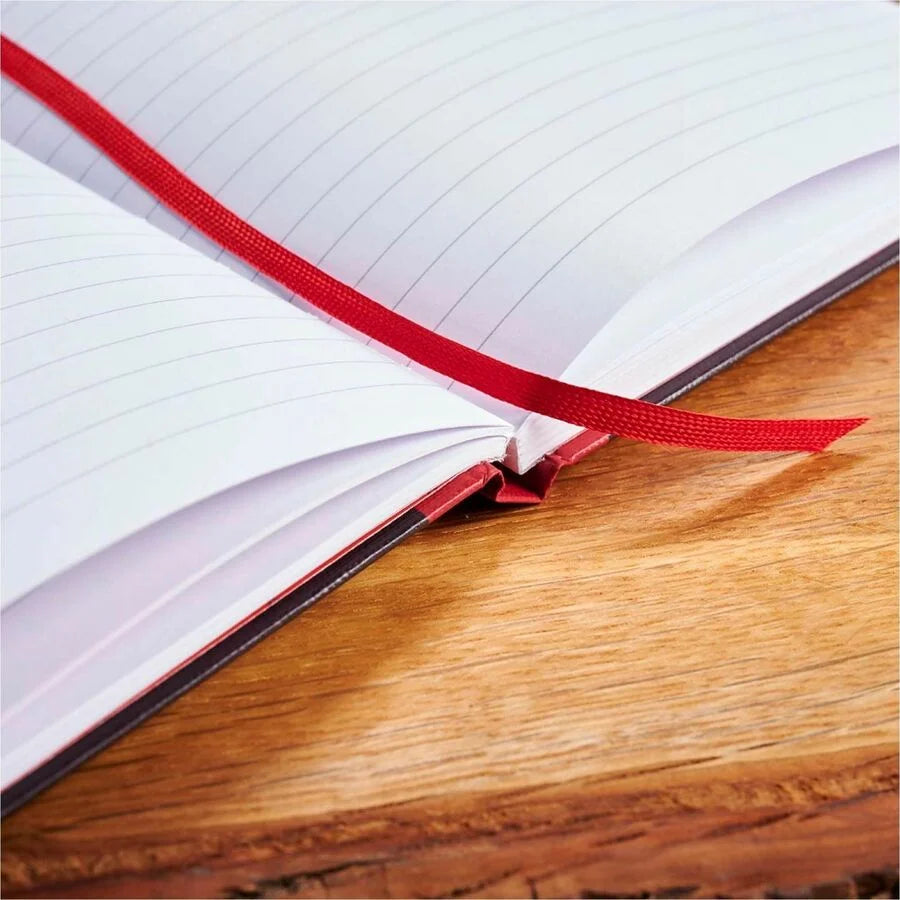 Black n’ Red Casebound Ruled Notebook: A4 96 Sheets Sewn - Notebooks