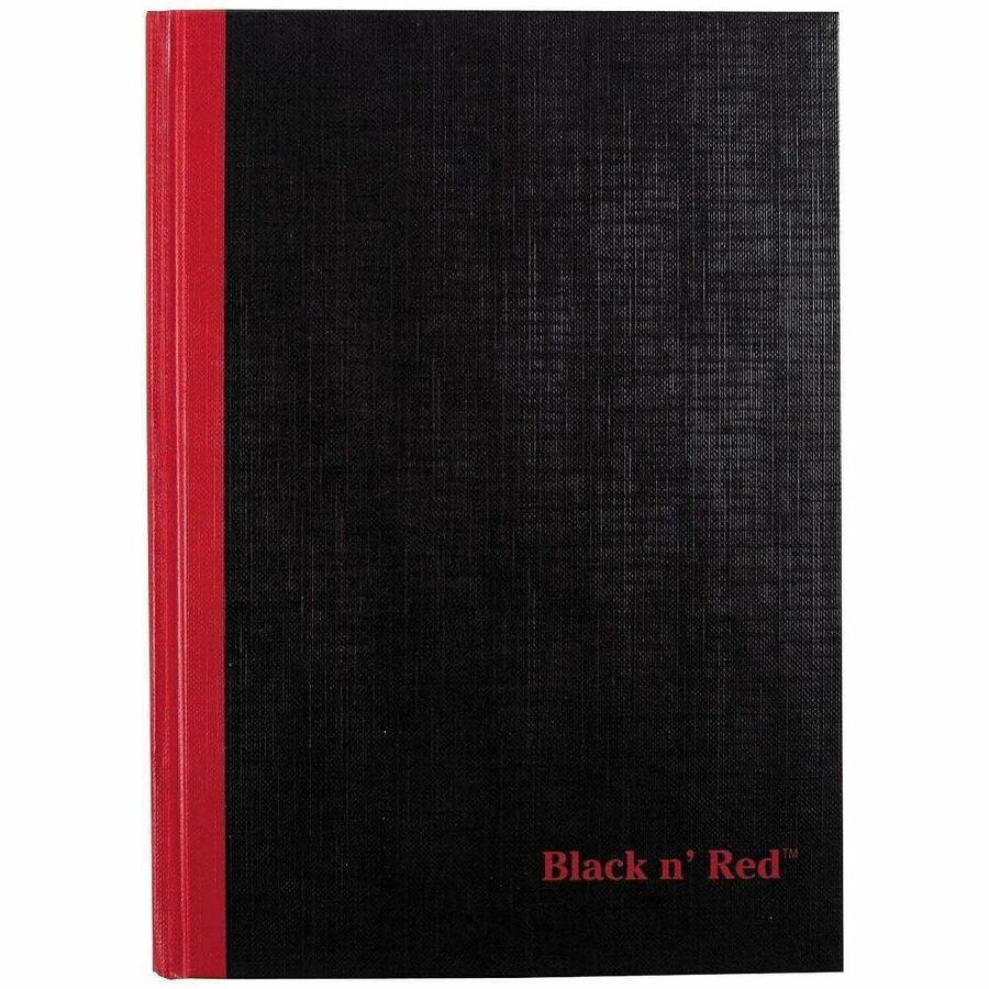 Black n’ Red Casebound Ruled Notebooks - A5 - 96 Sheets - Sewn - 24 lb Basis Weight - 5 5/8’’ x 8 1/4’’ Sheet Size
