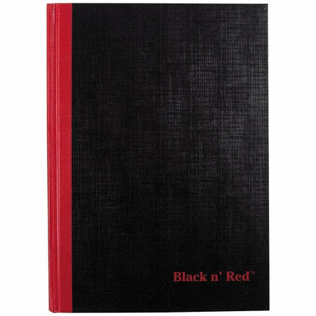 Black n’ Red Casebound Ruled Notebooks - A5 - 96 Sheets - Sewn - 24 lb Basis Weight - 5 5/8’’ x 8 1/4’’ Sheet Size